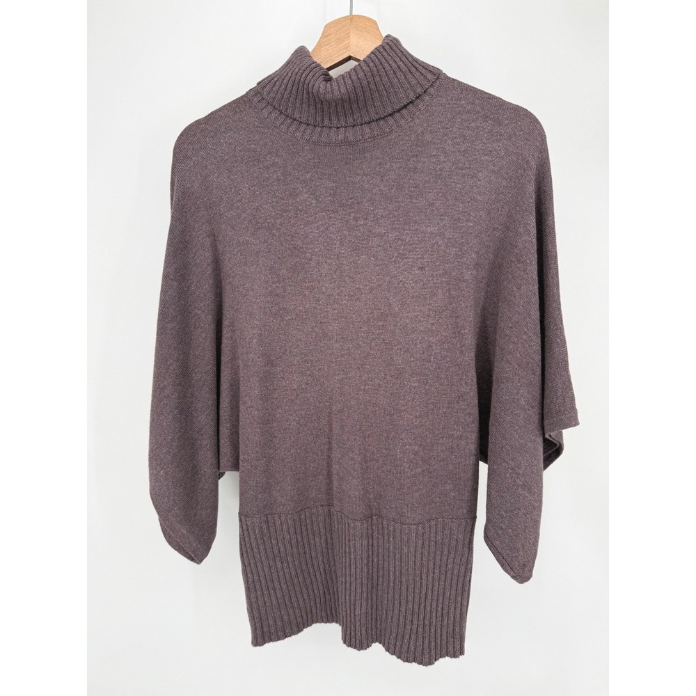 Acrobat Turtleneck Sweater Women S Mauve Silk Cashmere Batwing‎ NWT FLAW